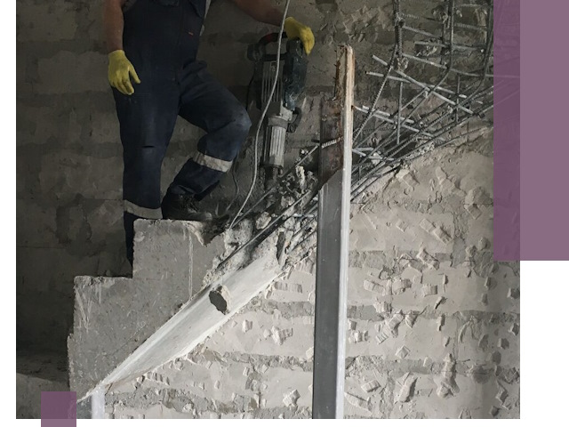 Демонтаж металлических и бетонных лестниц в Пензе
