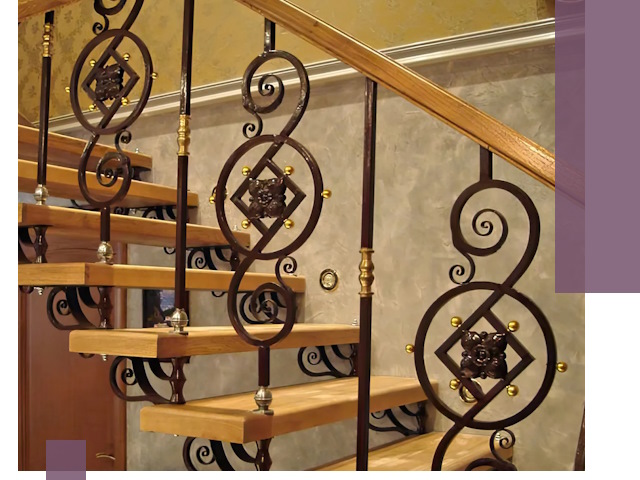 Изготовление кованых лестниц под ключ в Пензе