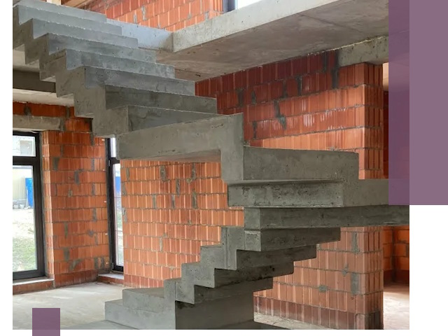 Изготовление бетонных лестниц под ключ в Пензе