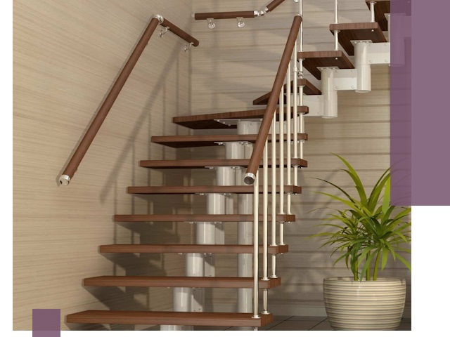 Изготовление модульных лестниц под ключ в Пензе