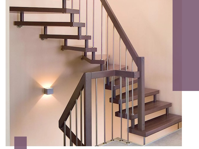 Изготовление лестниц на больцах в Пензе под ключ