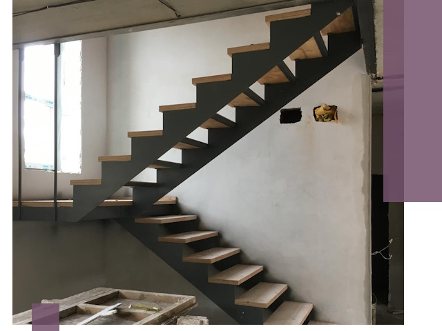 Изготовление лестниц на металлокаркасе в Пензе от производителя