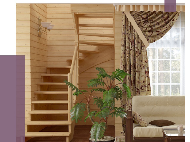 Лестницы для дачи в Пензе от 76218 руб.  | ПРОЛЁТ-Пнз