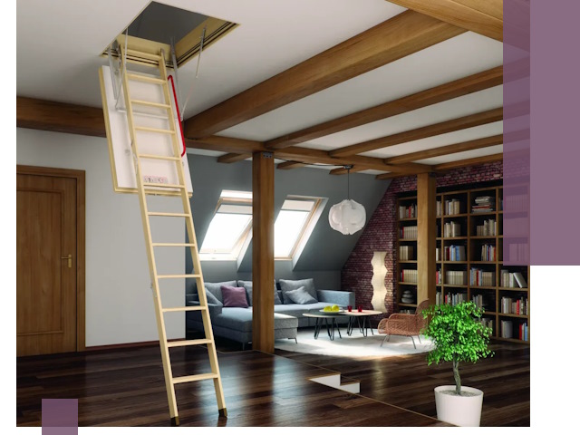 Чердачные лестницы под ключ в Пензе: изготовление и монтаж