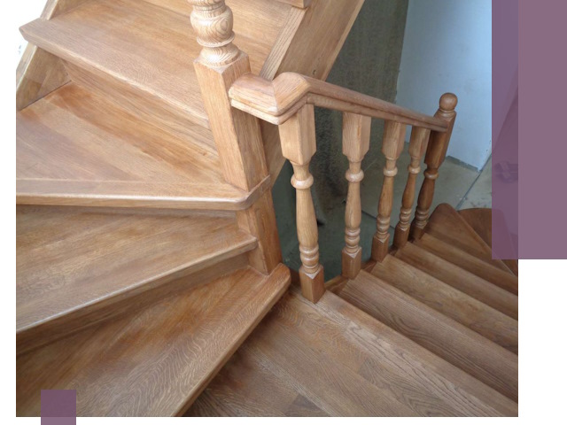 Дубовые лестницы под ключ в Пензе: изготовление и монтаж