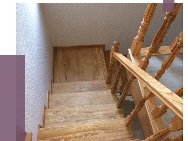 Сосновые лестницы в Пензе под ключ от 8109 руб.  | ПРОЛЁТ-Пнз