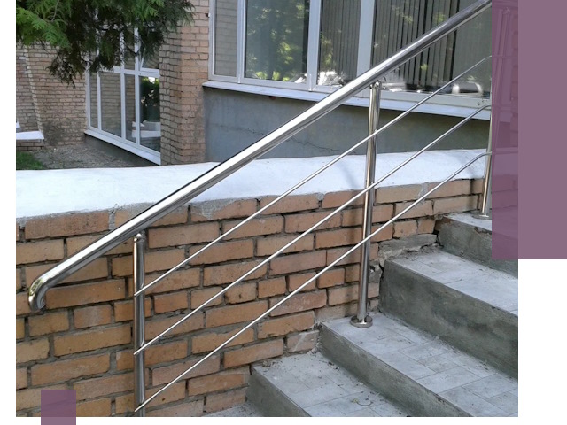 Перила из нержавеющей стали высокого качества в Пензе