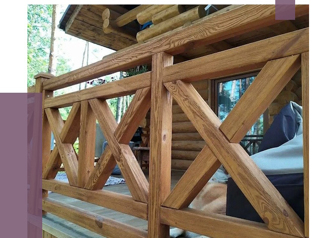 Деревянные перила под ключ в Пензе от 7699 руб. 