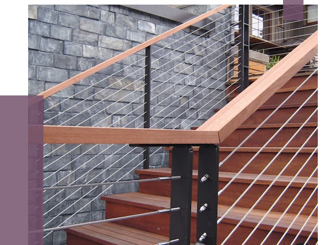 Тросовые перила под ключ в Пензе от 7801 руб.