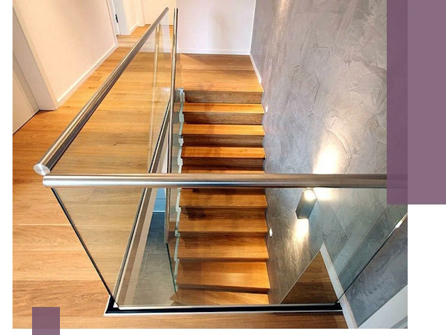 Перила для лестницы в доме — изготовление и монтаж в Пензе