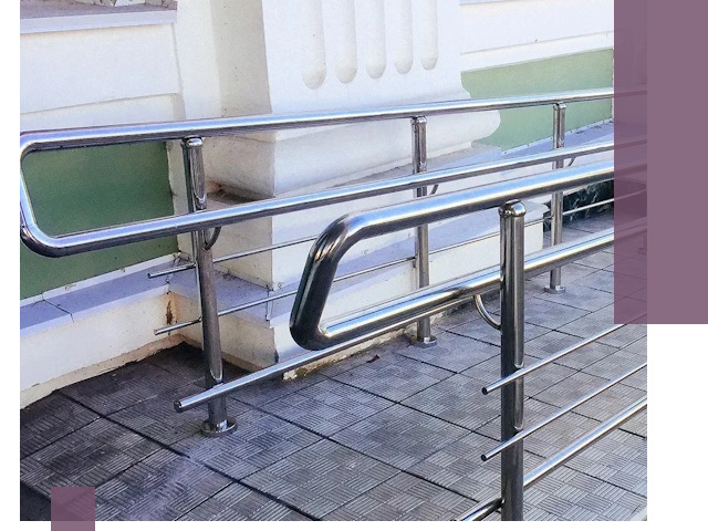 Ограждения пандусов из металла и нержавейки в Пензе