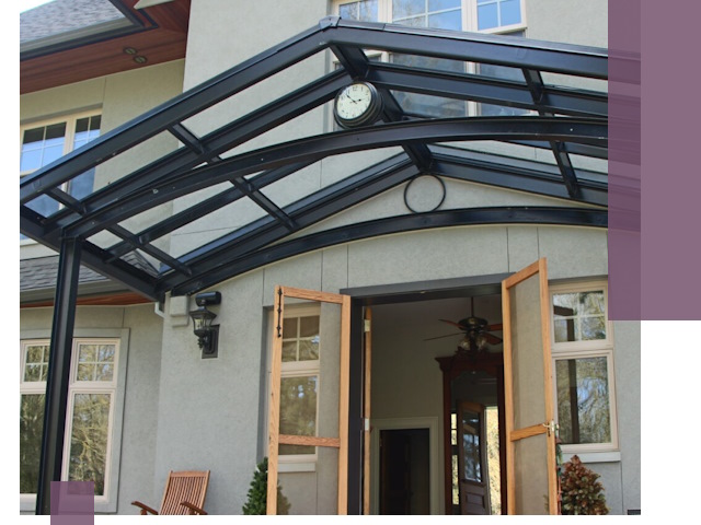 Изготовление и монтаж навесов и козырьков в Пензе