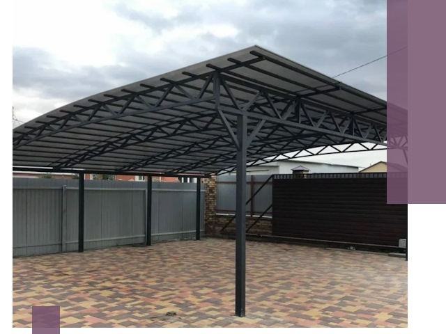 Недорогие навесы под ключ в Пензе — изготовление и монтаж