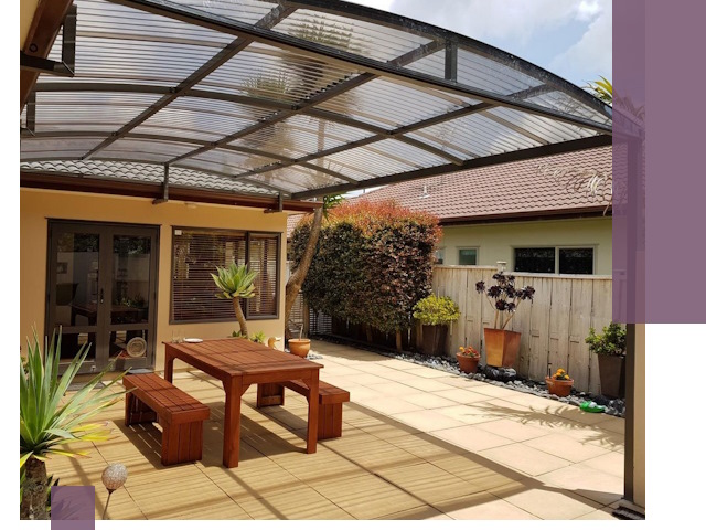 Навесы во двор под ключ в Пензе — изготовление и монтаж