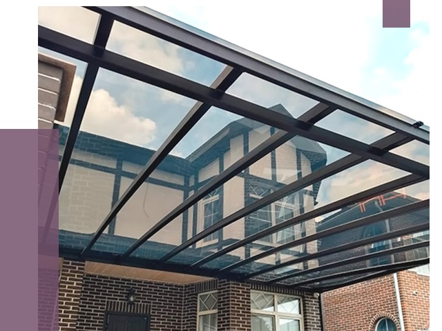 Навесы из поликарбоната в Пензе от 8643 руб. под ключ — ПРОЛЁТ-Пнз