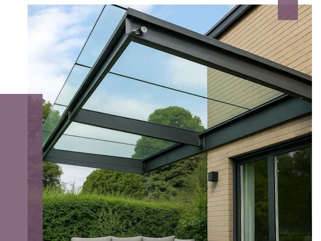 Стеклянные навесы и козырьки в Пензе от 12318 руб.