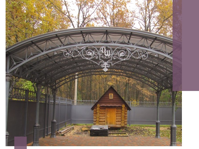 Кованые навесы премиум-класса под заказ в Пензе