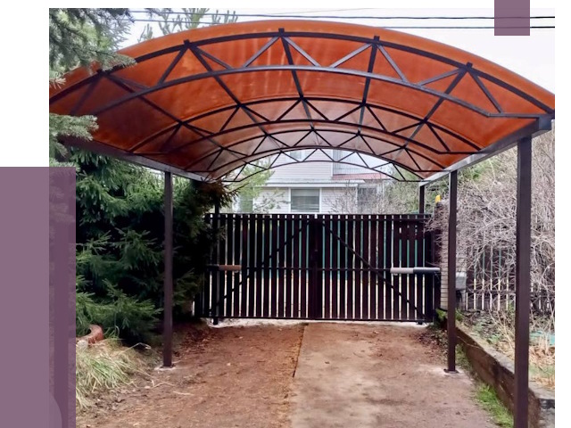 Арочные навесы в Пензе от 12780 руб. — изготовление и монтаж | ПРОЛЁТ-Пнз