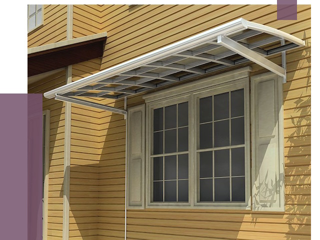 Козырьки над окнами в Пензе от 7647 руб. — монтаж, покупки | ПРОЛЁТ-Пнз