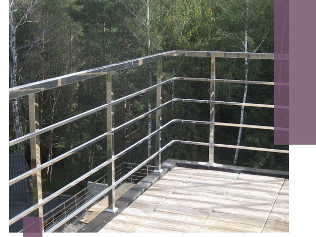 Парапеты из нержавеющей стали в Пензе — изготовление и монтаж