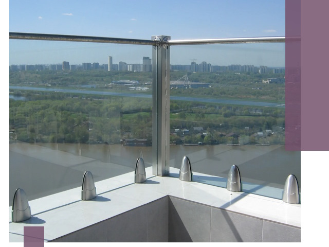 Стеклянные парапеты премиум класса в Пензе для домов и бизнесов