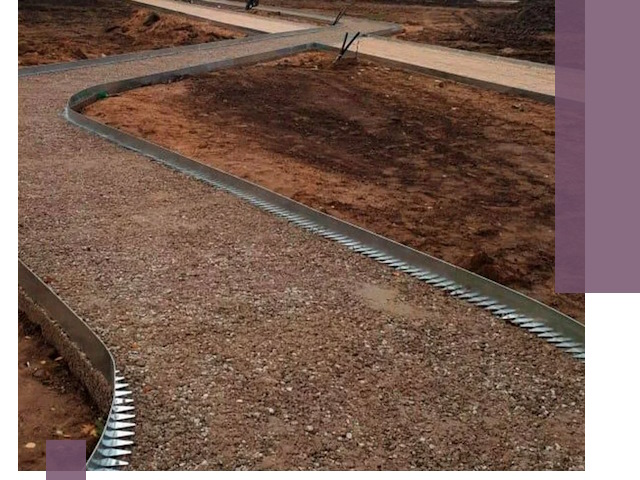 Металлические бордюры под ключ в Пензе — изготовление и монтаж