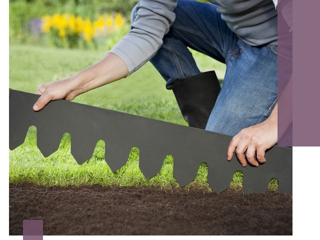 Металлические бордюры для газона в Пензе — изготовление и монтаж