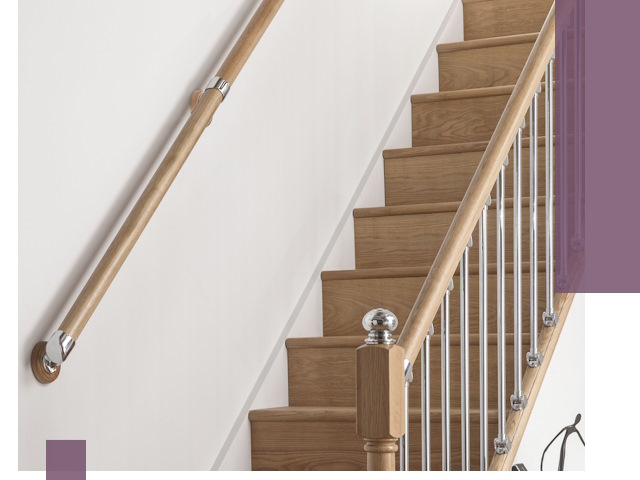 Пристенные поручни из стали и нержавейки под монтаж в Пензе